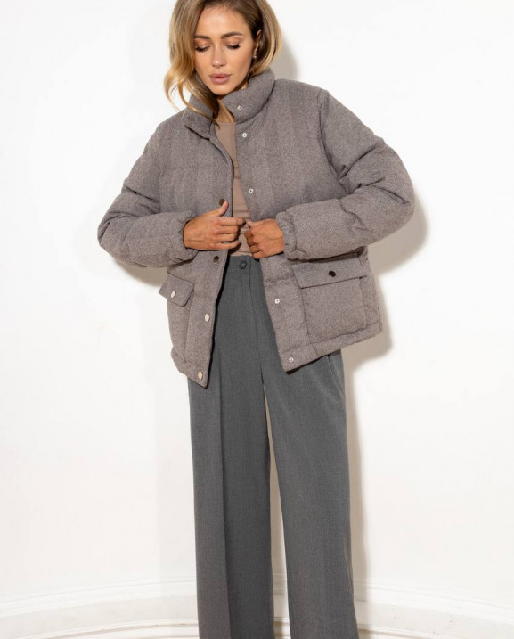 18/1 куртка пухова кашемірова на кнопках